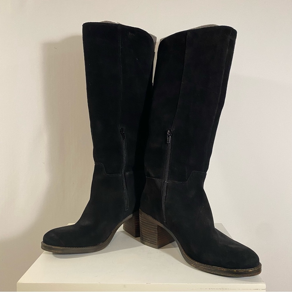 Lucky Brand Black Heeled Boots